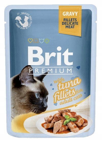 Brit Premium Cat Fillets with Tuna sos saszetka 85