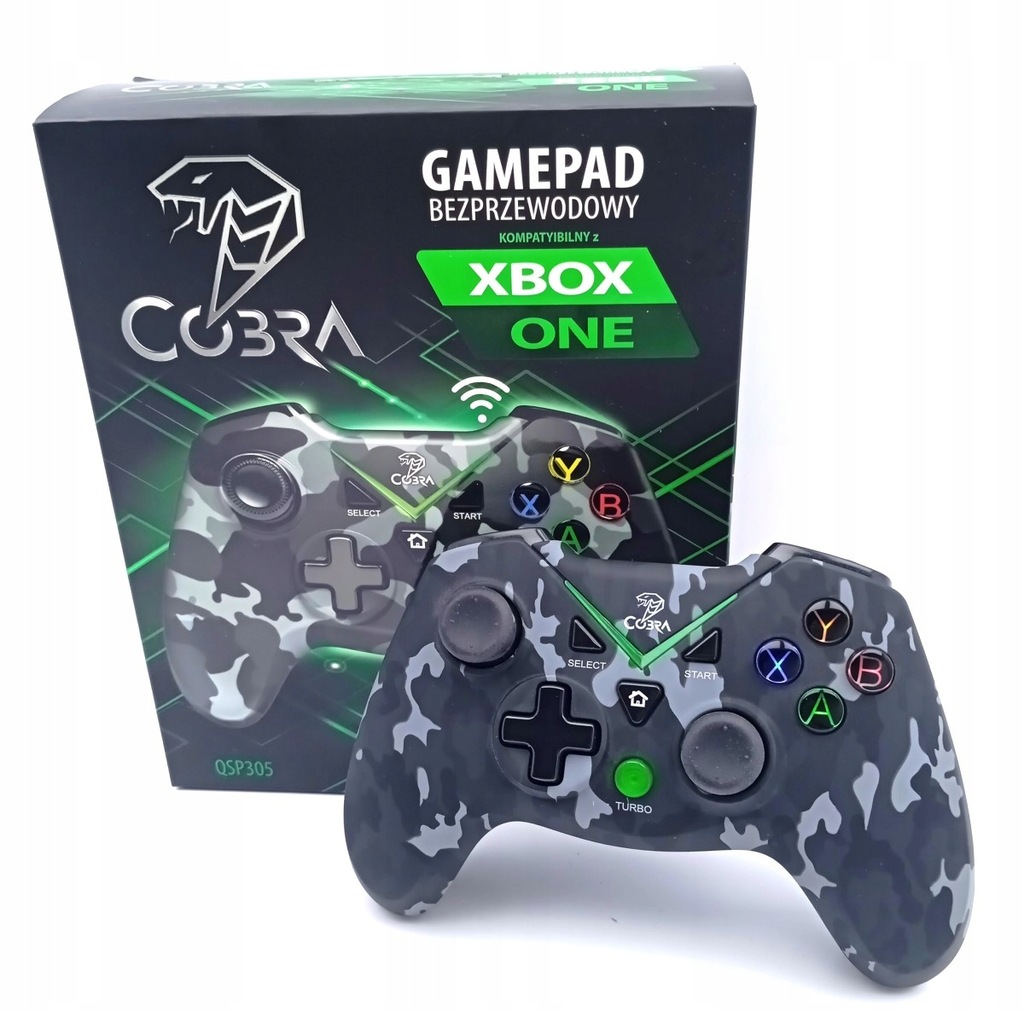 Kontroler Pad COBRA QSP305 Czarny Moro Do PC, PS3,Xbox One