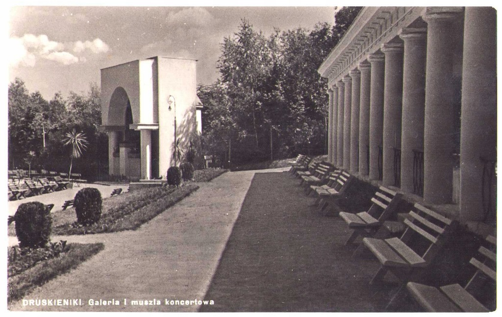 DRUSKIENIKI- Galeria i muszla koncertowa -1930 Wilno Litwa