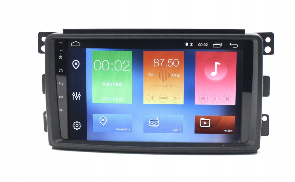 Podofo Autoradio Carplay Pour Mercedes-Benz Smart 2005-2010, écran Tactile 9" 2G+64G Avec Wireless Carplay Android Auto, Bluetooth/GPS/WiFi/FM/RDS/SWC/HiFi/USB