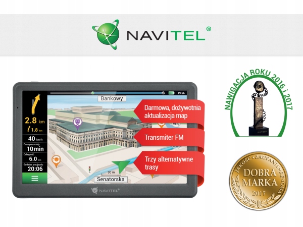 Nawigacja NAVITEL E700 Lifetime Mapy 45 Krajów Eu