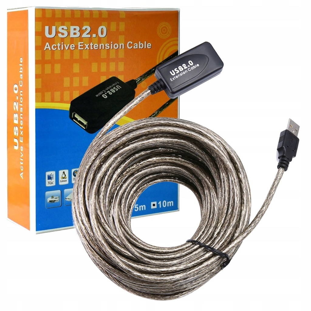 Купить Активный USB-КАБЕЛЬ-УДЛИНИТЕЛЬ Высококачественный кабель длиной 10 м: отзывы, фото, характеристики в интерне-магазине Aredi.ru