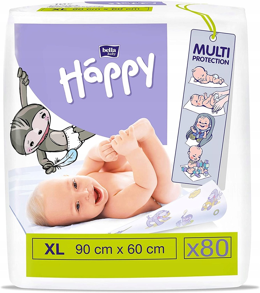 Bella Baby Happy podkłady higieniczne 90x60 10 szt