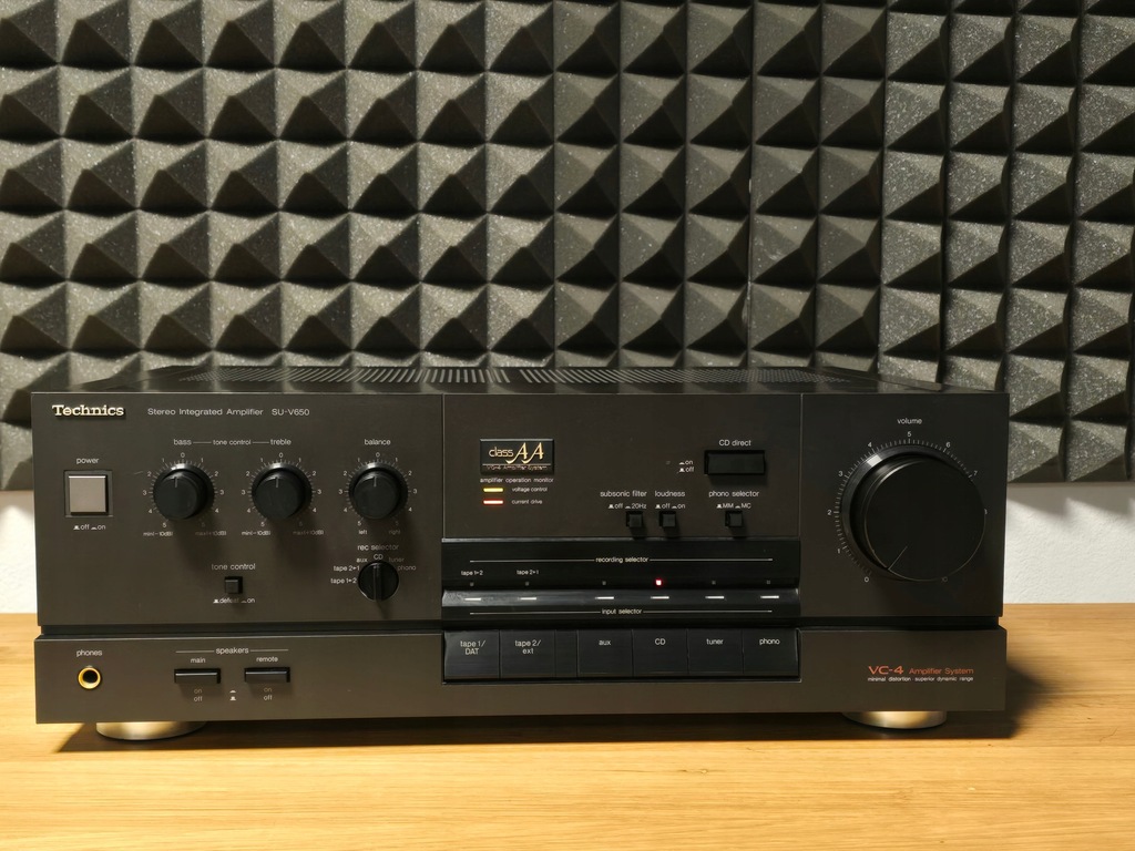 TECHNICS SU-V650 WZMACNIACZ STEREO TOPOWY MODEL POTEŻNY WZMACNIACZ ORYGINAŁ