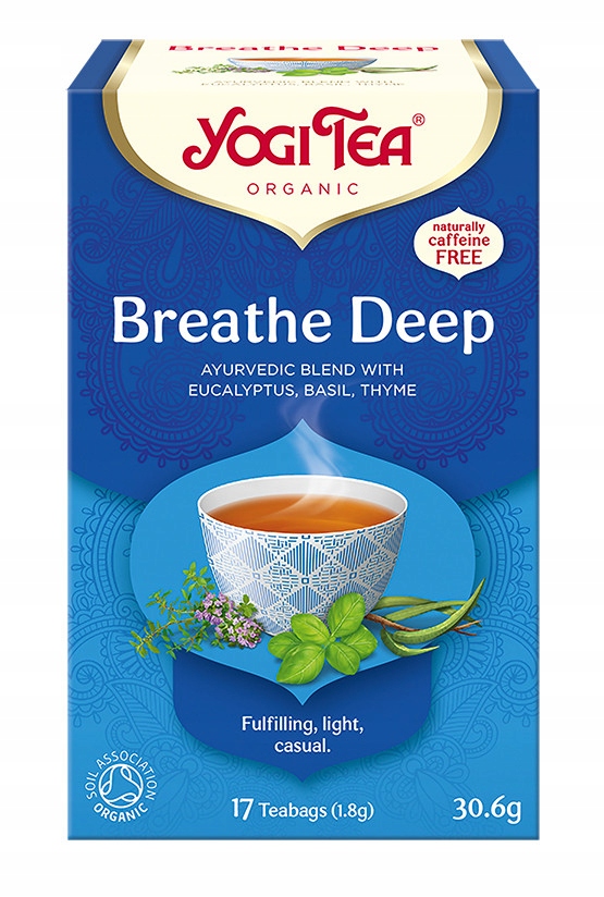 Herbata BREATHE DEEP Swobodny Oddech Yogi Tea BIO 17 torebek