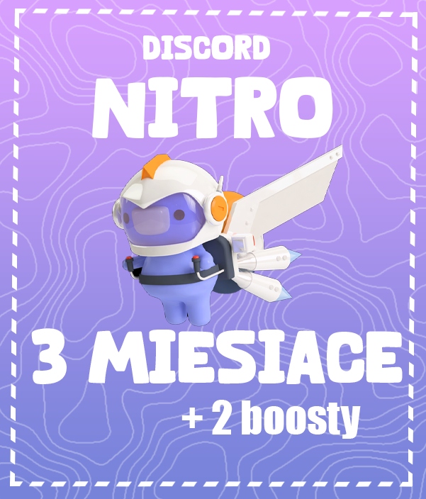 Discord Nitro 3 miesiące + 2x Nitro Boost