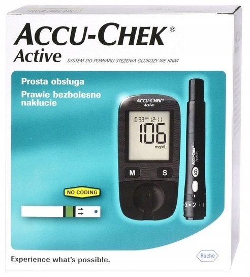 GLUKOMETR Accu-Check Active, ZESTAW mg/dL!!!!!!