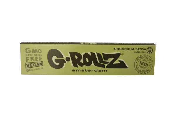 Bibułki G-Rollz Organic M.Sativa Extra Thin