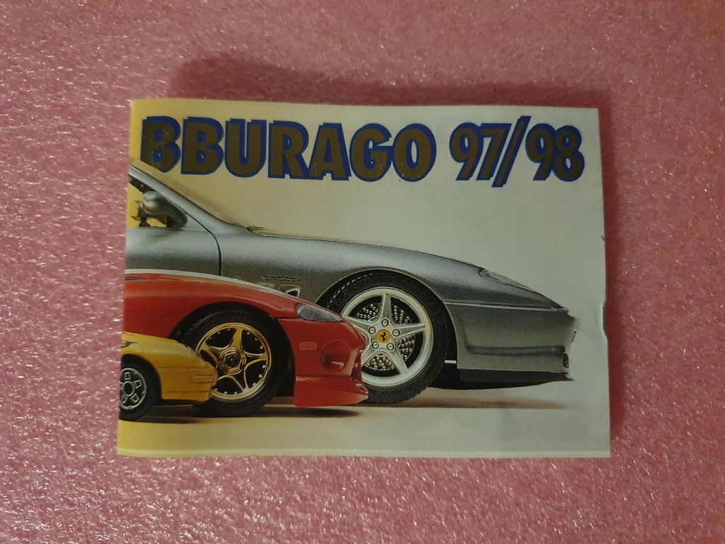 Katalog Bburago 1997/1998 Mały 80 stron Burago made in Italy