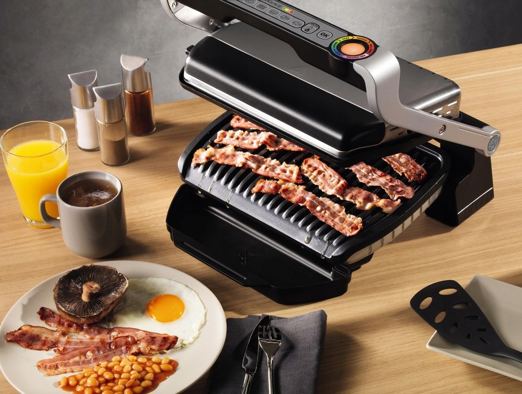 Grill Tefal GC712D ( składany ; 2000W ; kolor sreb