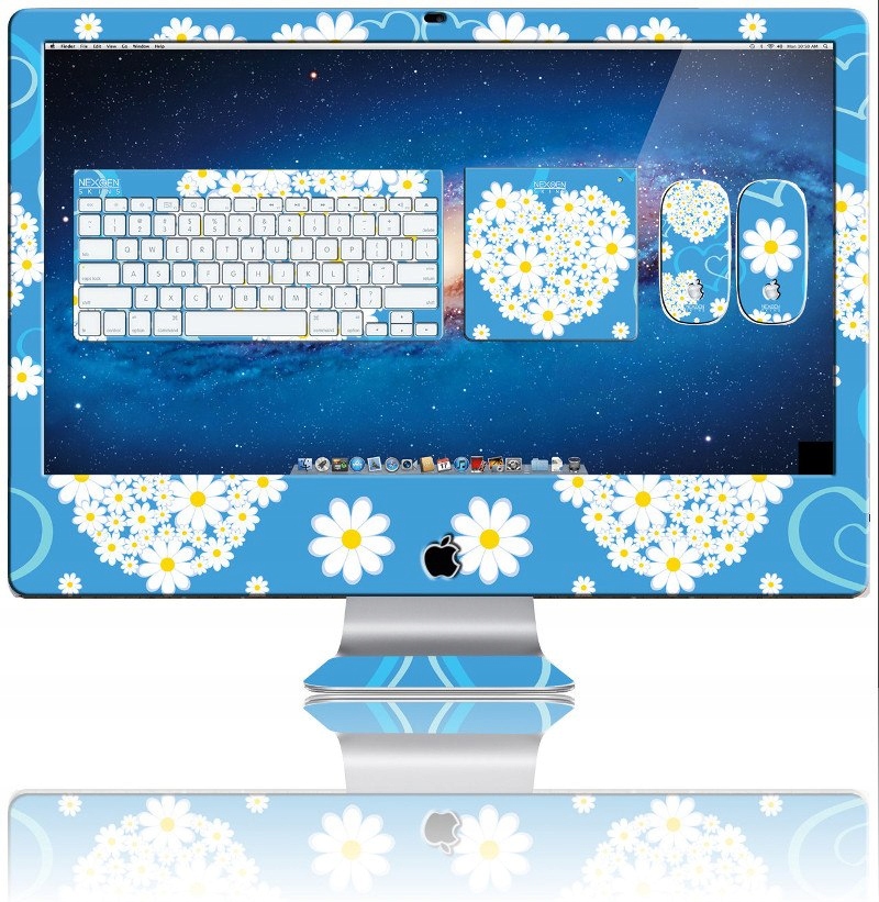 Nexgen Skins - Zestaw skórek na obudowę z efektem 3D iMac 27" (Hearts