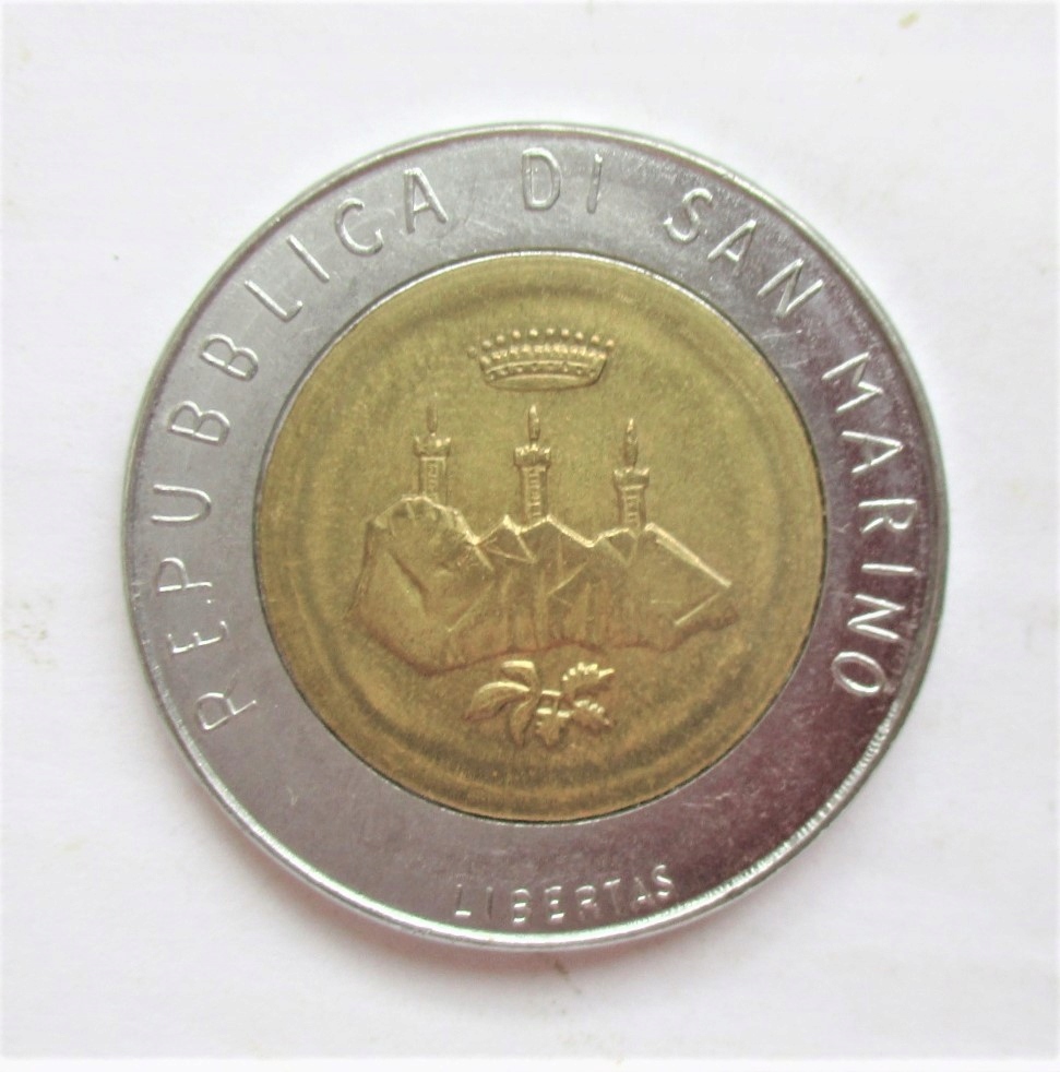 500 Lirów 1986 r. San Marino Ewolucja Technologii
