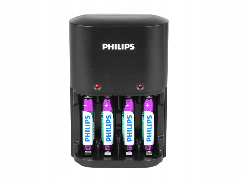 Ładowarka do akumulatorków Philips + 4 x AAA, 800