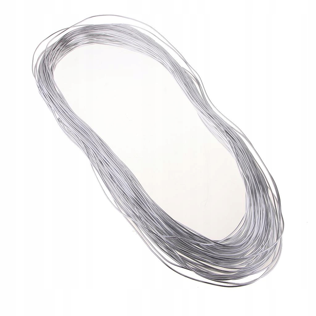 55m x 2mm Round Aluminum Wire Versatile Painted Aluminium silverwhite