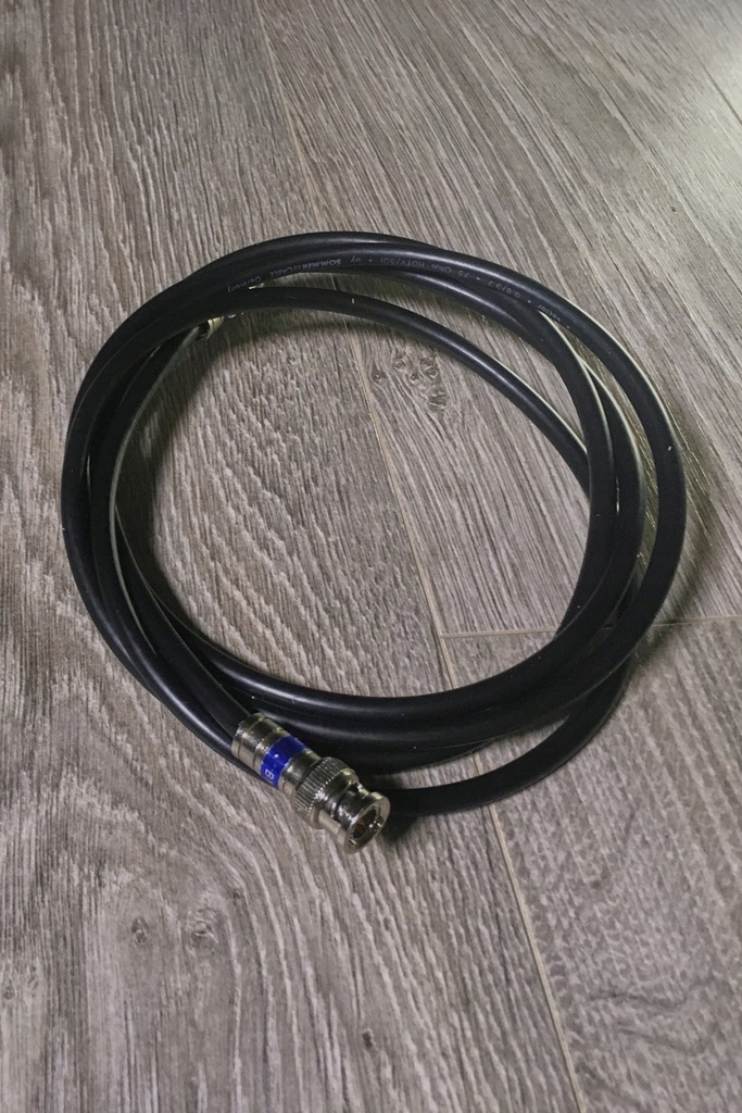 Kabel SDI 200cm/12G/4K60fps - końcówki kompresyjne