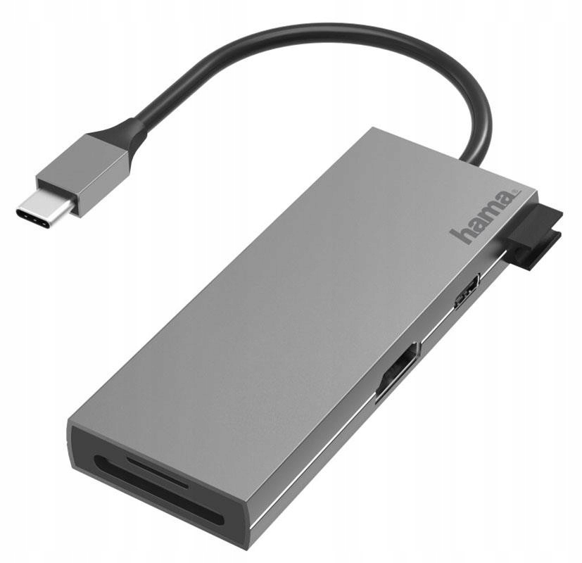 CZYTNIK SD + MultiPort USB-C 2xUSB A3.2;1xType-C;1xHDMI