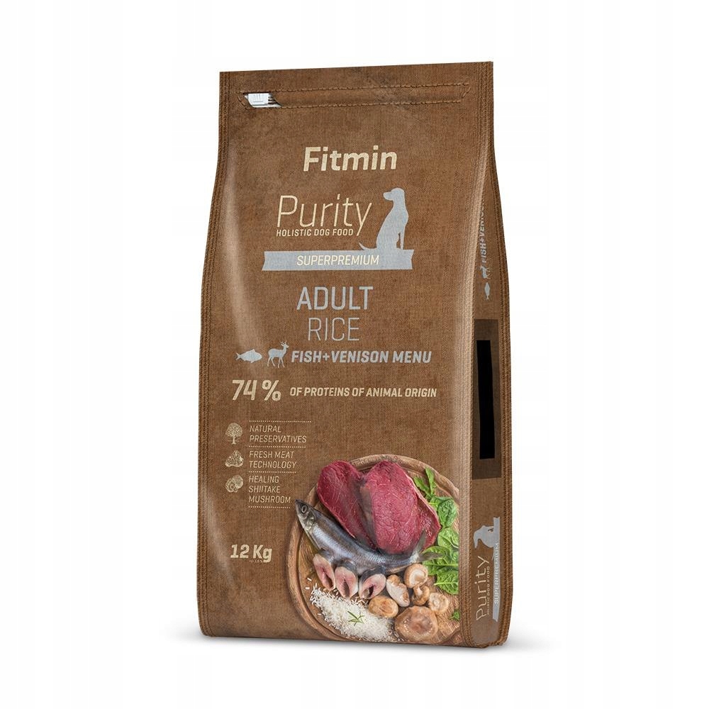 Fitmin Purity dog Rice Adult Fish & Venison 12