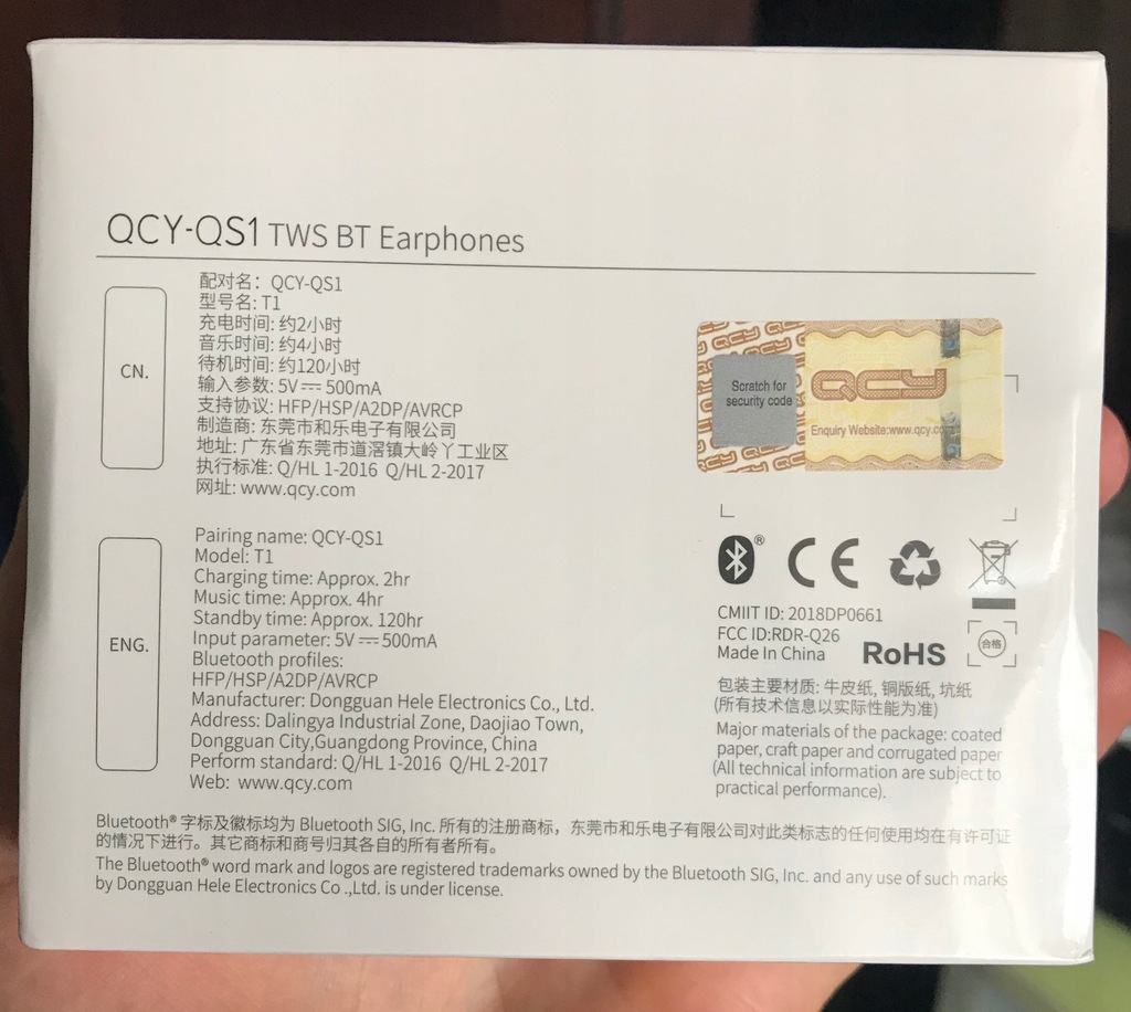Sluchawki Bluetooth Tws Qcy Qs1 T1 Nowe Oficjalne Archiwum Allegro