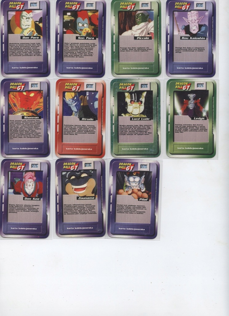 Купить Набор карточек Dragon Ball GT Chio 1–27: отзывы, фото, характеристики в интерне-магазине Aredi.ru