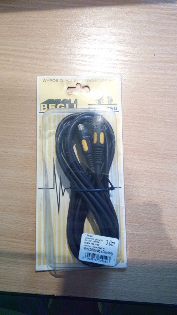 Kabel S-wideo miniDIN 4p 3.0m