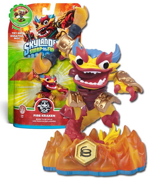 SKYLANDERS SWAP FORCE FIRE KRAKEN MAGNETIC BOX!