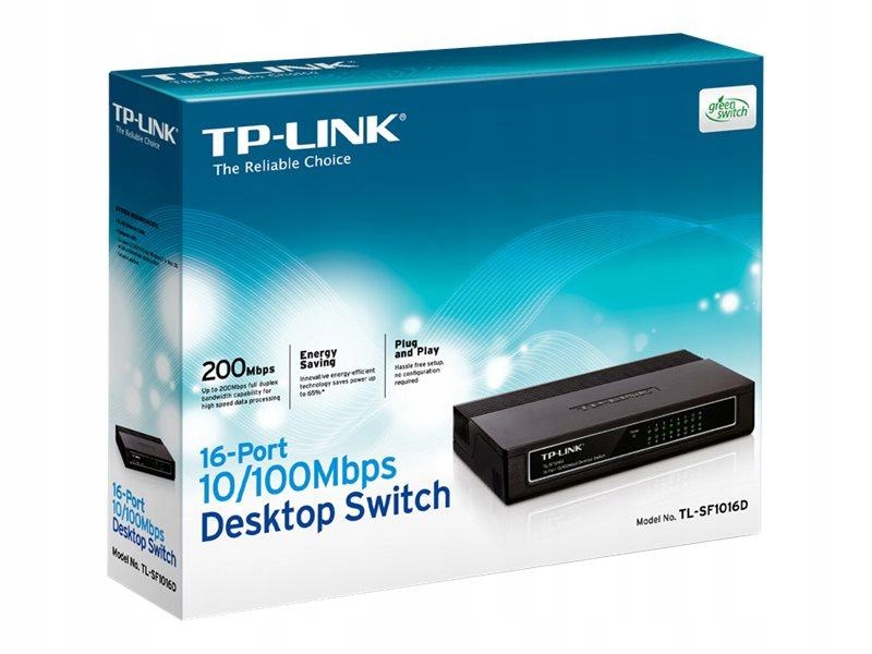TPLINK TL-SF1016D TP-Link TL-SF1016D Switch 16x10/100Mbps