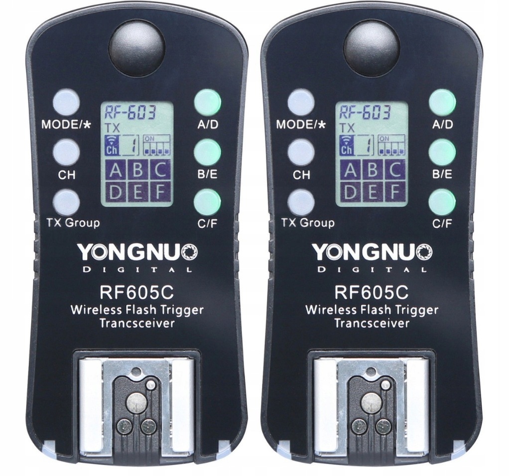 Yongnuo 2x wyzwalacz RF-605C Canon 60D