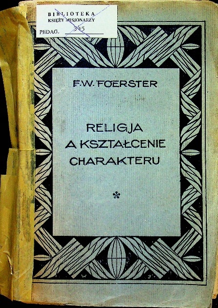 Religia a kształcenie charakter 1930 r.