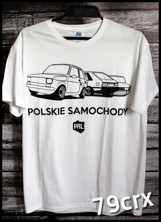 T-shirt koszulka PRL  POLSKIE SAMOCHODY rozm M