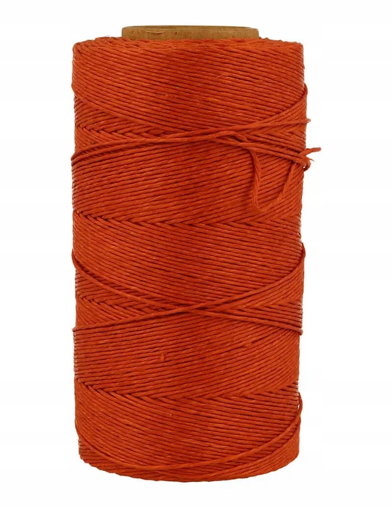 Nici Lniane Nitka Dratwa sznurek 100g/200m rudy