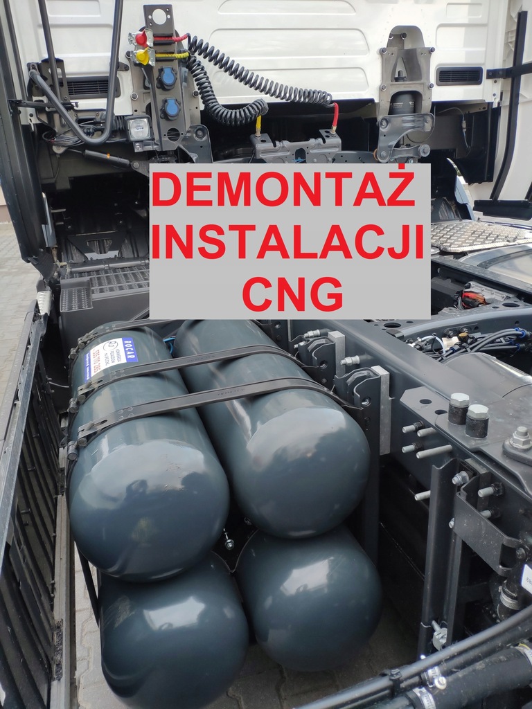 Demontaż instalacji CNG wymontowanie zbiorników