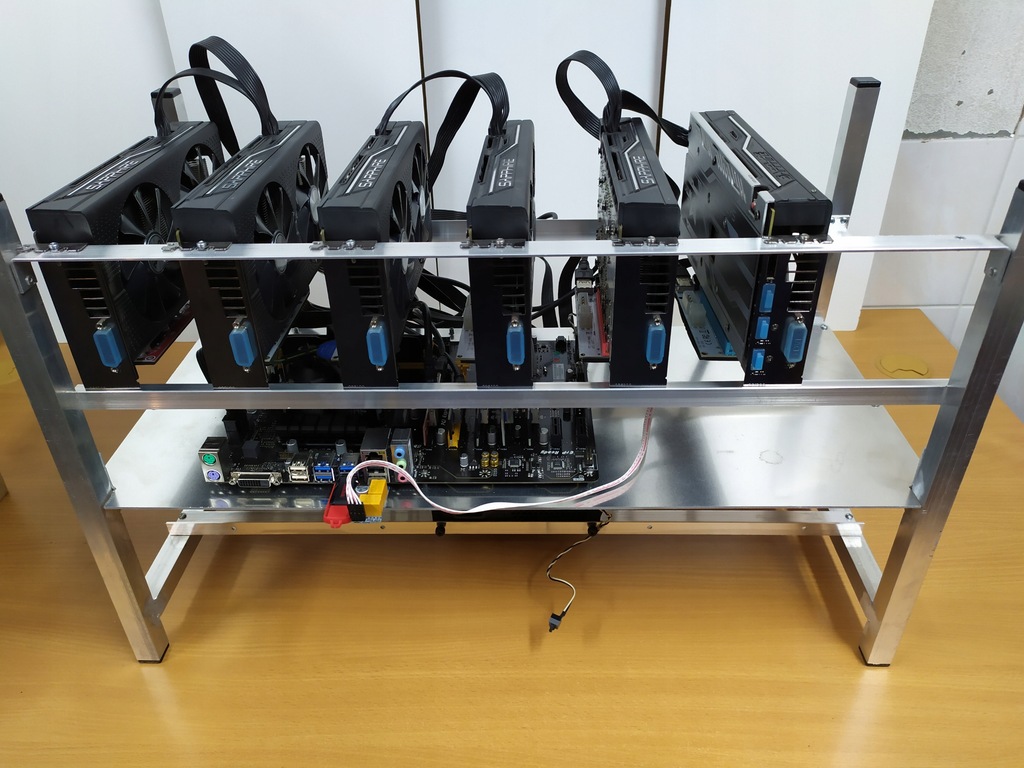 Koparka kryptowalut 6x RX 470 8GB Sapphire Mining