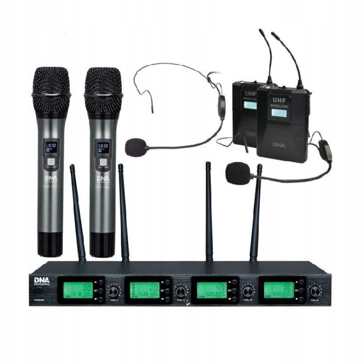 DNA PROFESSIONAL DNA RV-4 MIX - bezprzewodowy system mikrofonowy