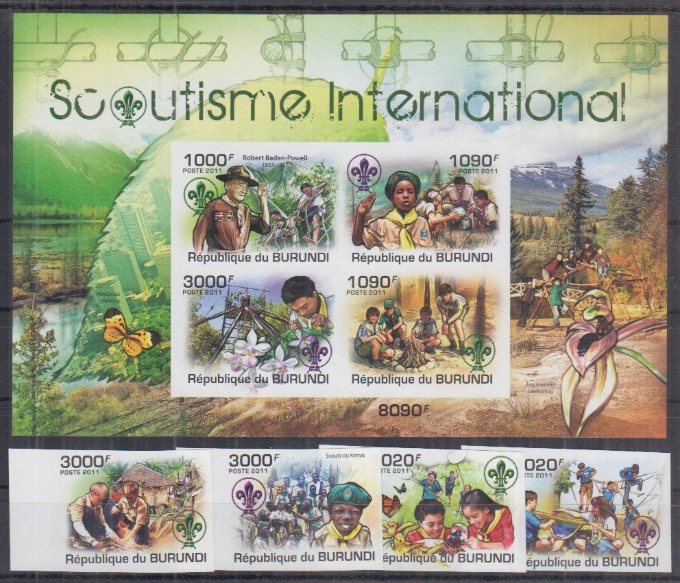 I80. Burundi MNH 2011 Harcerstwo i Skauting