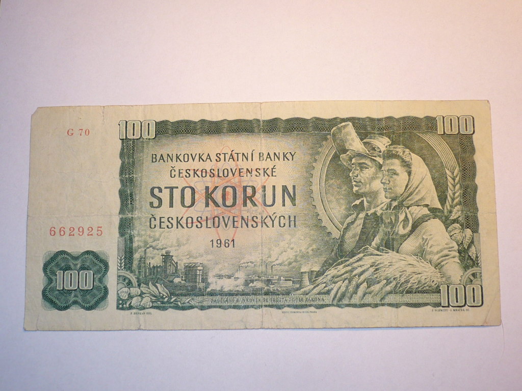 100 koron czeskich z 1961 roku