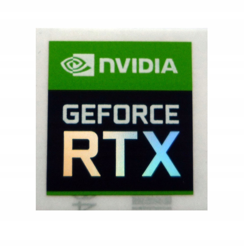 025k Naklejka nVidia GEFORCE RTX 18 x 18 mm