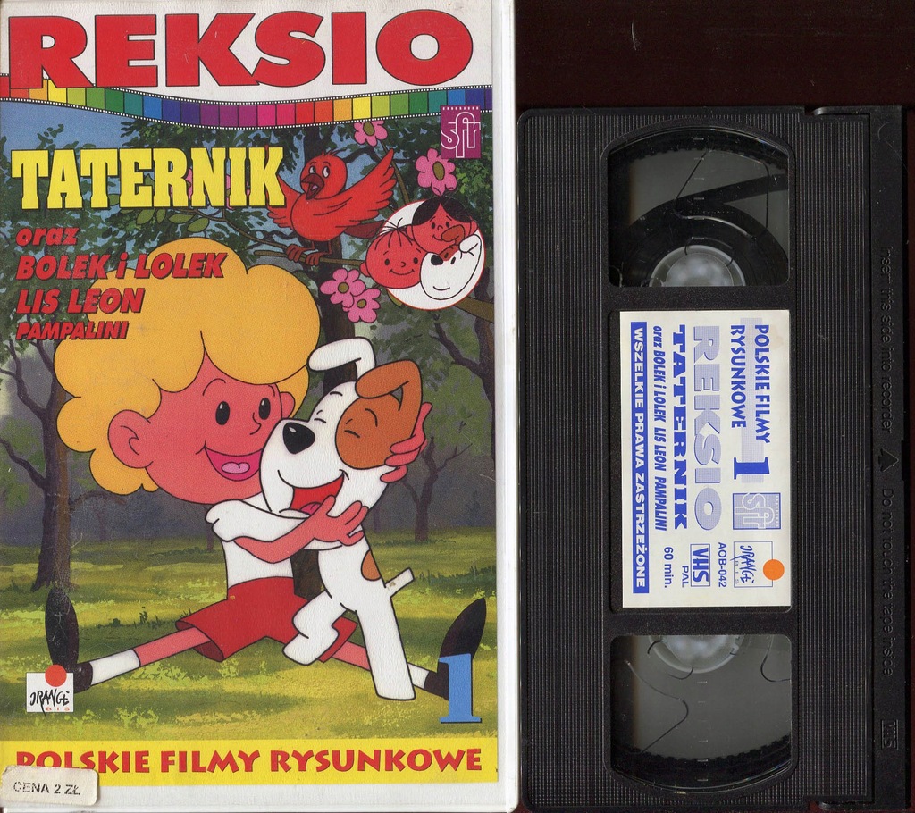 Bolek i Lolek, Reksio, Lis Leon, Pampalini. VHS.