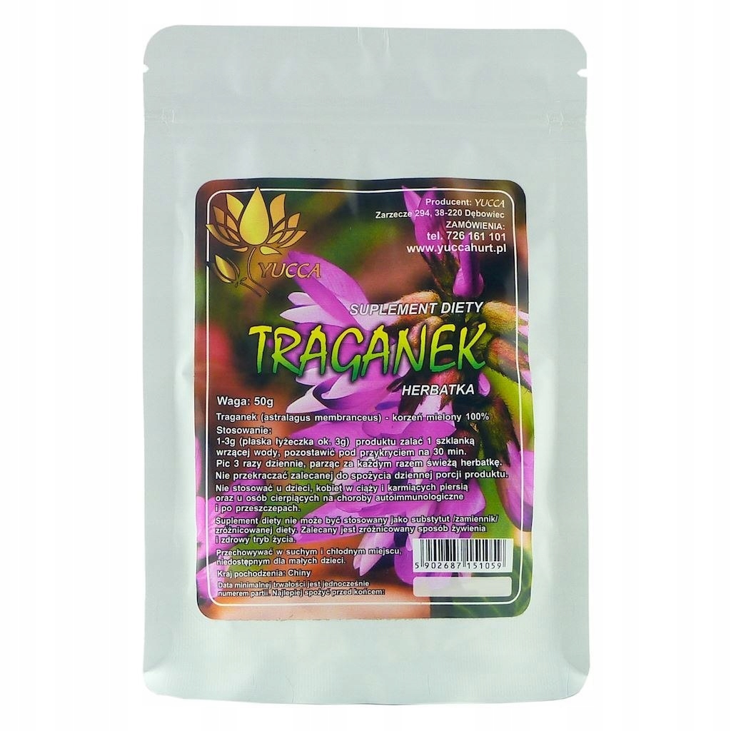 YUCCA Traganek - Astragalus - korzeń mielony 50g