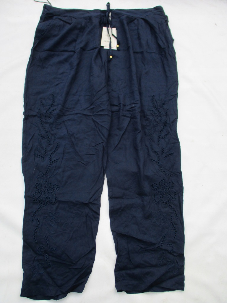 XL MONSOON LEKKIE LETNIE SPODNIE Z MODALU AŻUROWE 13988532593 oficjalne archiwum Allegro