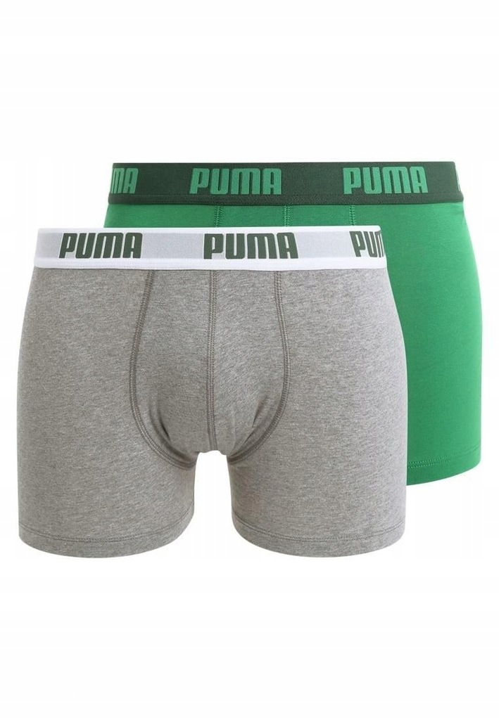 Puma Bokserki Męskie Majtki 2PAK XL Szare Zielone