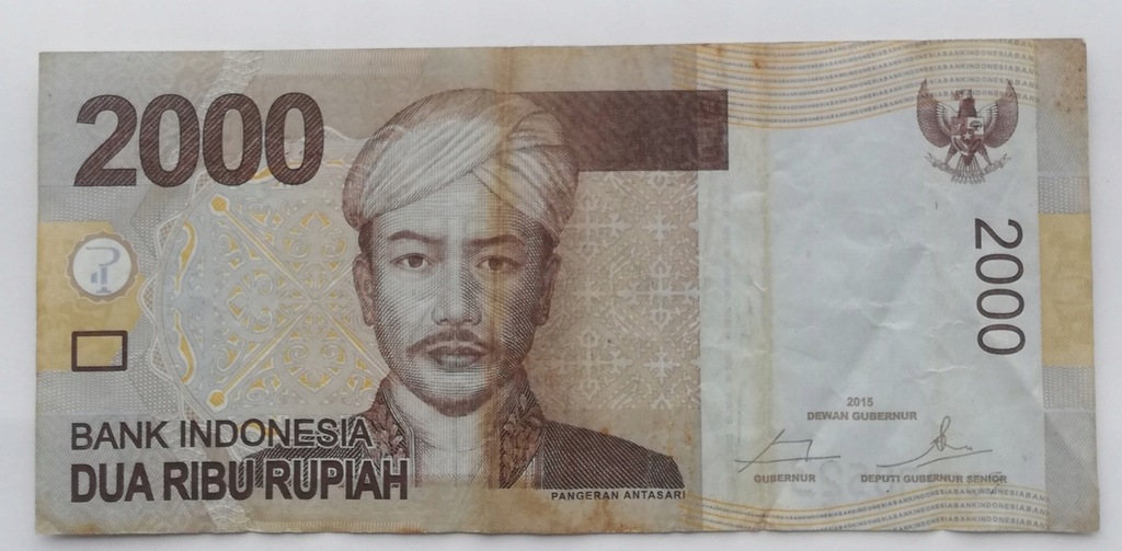 Indonezja 2000 rupii 2015