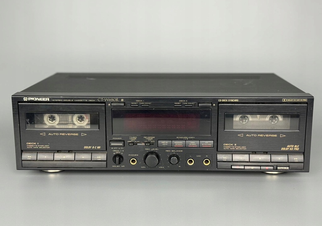 Magnetofon kasetowy Pioneer CT-W650R czarny