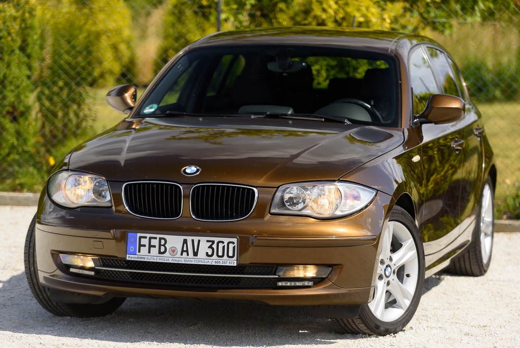 BMW 1 2.0d AUTOMAT Navi 100 Bezwypadkowa BRĄZOWA