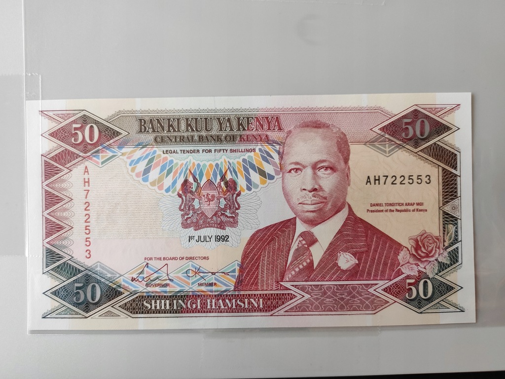 Kenia P.26b 50 shilingi unc 1992