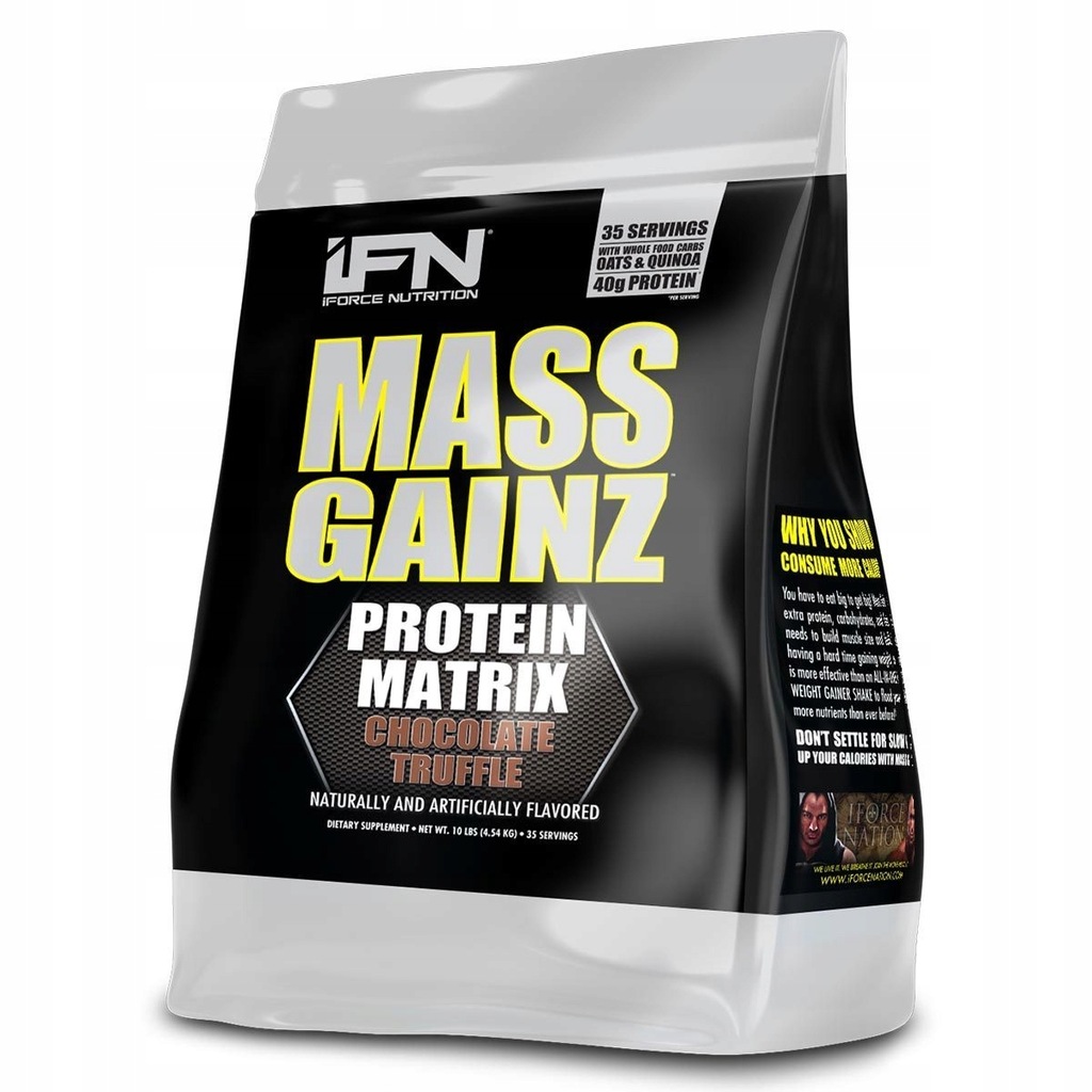 IFORCE MASS GAINZ 4550g GAINER BIAŁKO MASA BULK
