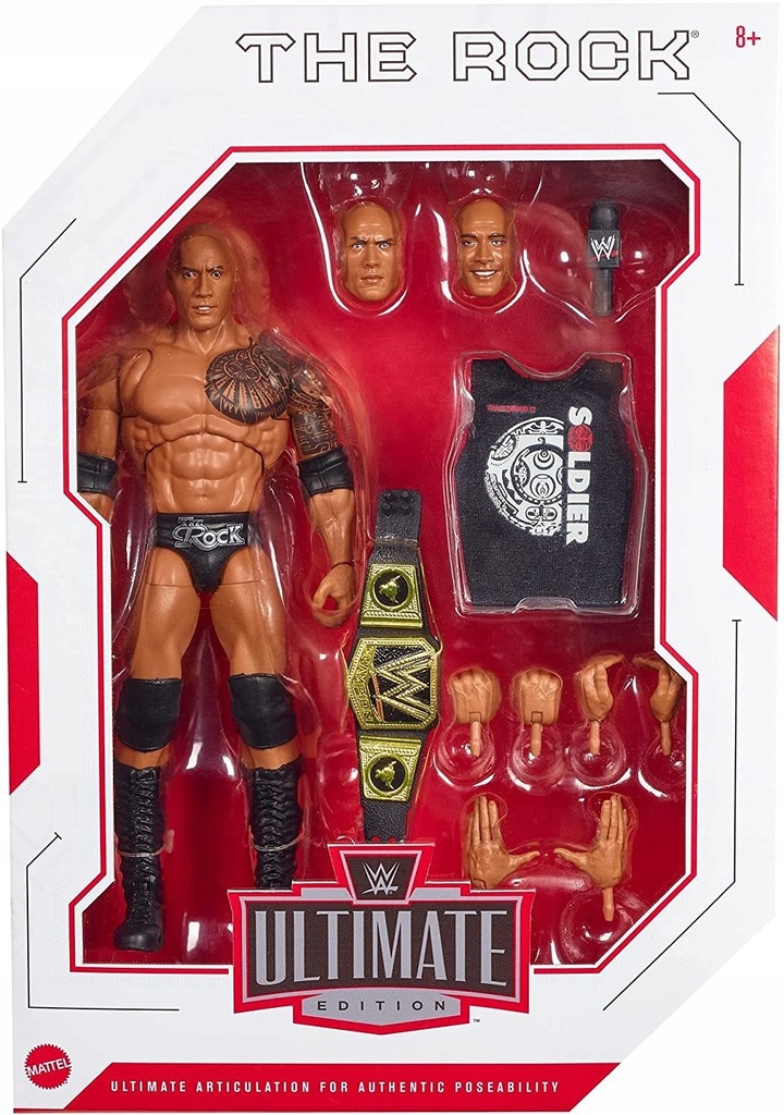 WWE THE ROCK ULTIMATE EDITION # 10 FIGURKA - 12017519454
