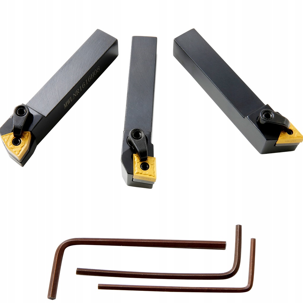 VEVOR Płytki Tokarskie Wymienne Narzędzie Tokarskie 182x143x52MM 3SZT