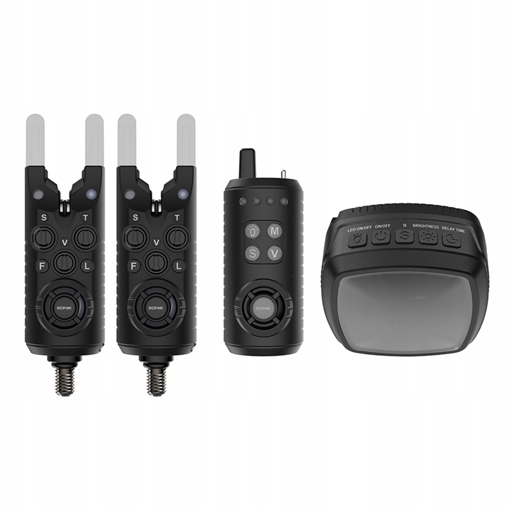 Sygnalizatory SONIK GIZMO2 ALARM SET 2+1 + BIVVY LAMP