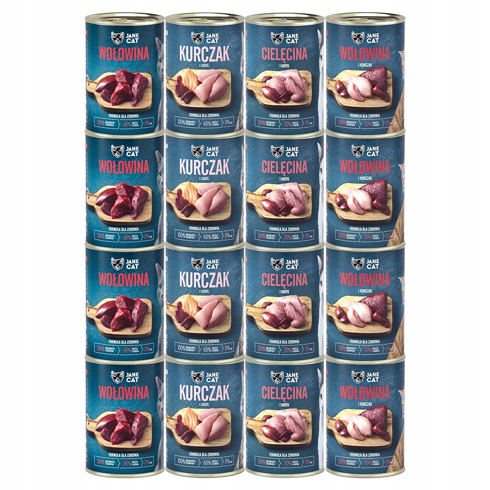 John Dog Jane Cat MIX SMAKÓW 16x400g