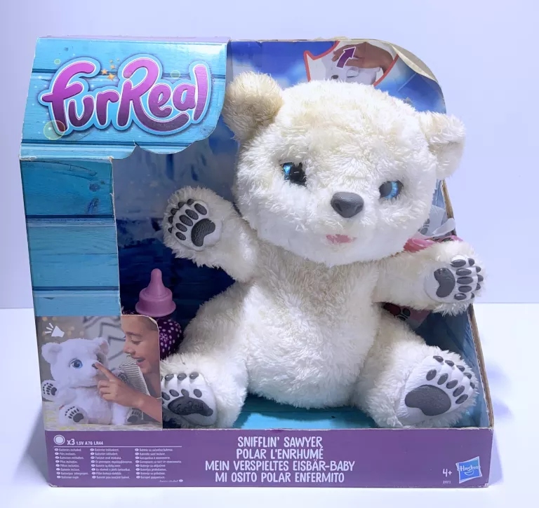 Snifflin Sawyer B9073 Polar Bear Cub Teddy Furreal FurReal